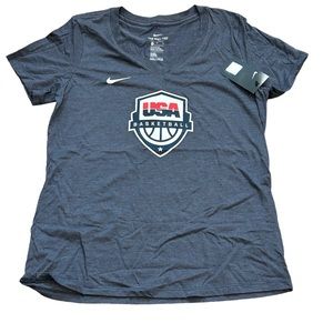 USA Basketball Nike Women’s Tri Blend V-Neck Shirt